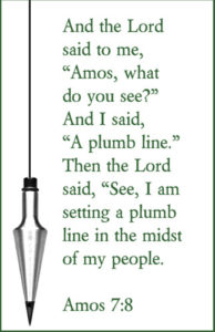 Amos 7:8 Plumb line