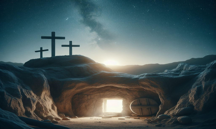 empty tomb - door