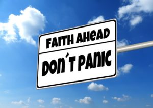 Faith Ahead - road sign