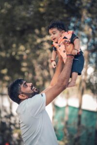 dad and baby