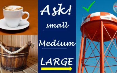 Asking – Would You Like Small, Medium or Large?