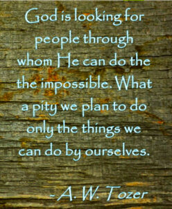 Tozer quote - Why is faith difficult?